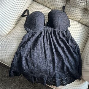 Victoria's Secret Black Lace babydoll Lingerie